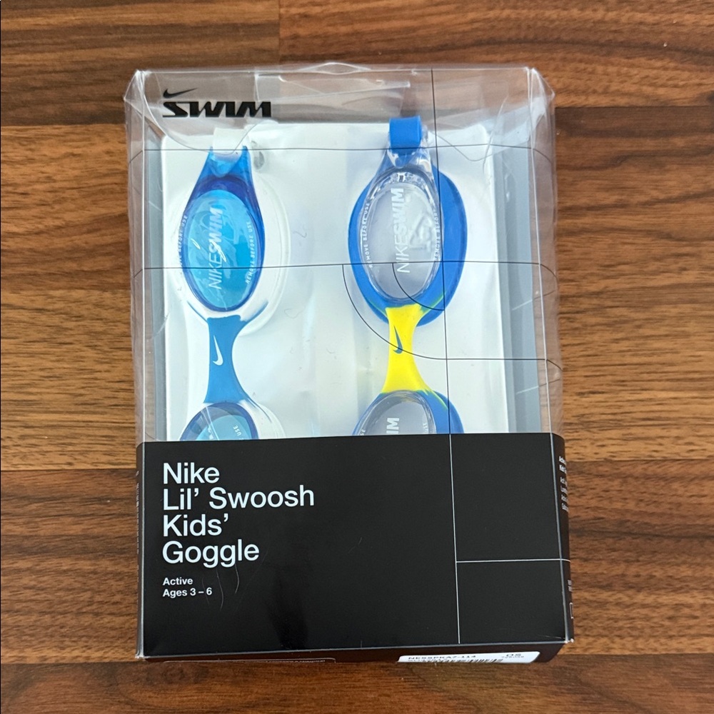 Nike Kids' Swim Goggles - Blue and Yellow NEW IN BOX!